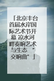 北京丰台首届水岸国际艺术节开幕 凉水河畔奏响艺术与生态 “交响曲”